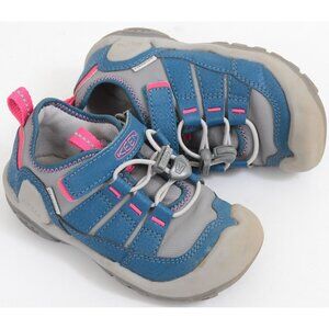 KEEN Kids' Howser Low Height Wrap Sneaker Shoe Grey Blue Size 9 Water Beach Play